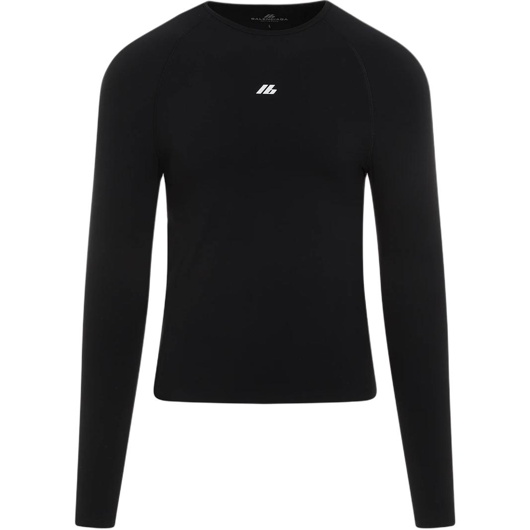 Balenciaga Logo Detailed Long Sleeve T Shirt