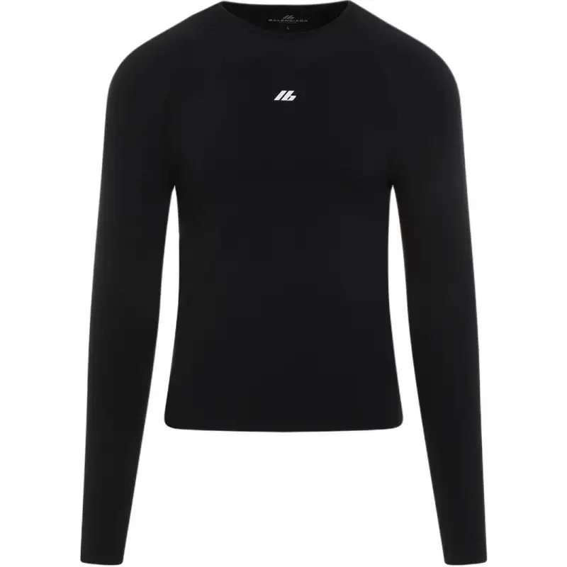 Balenciaga Logo Detailed Long Sleeve T Shirt