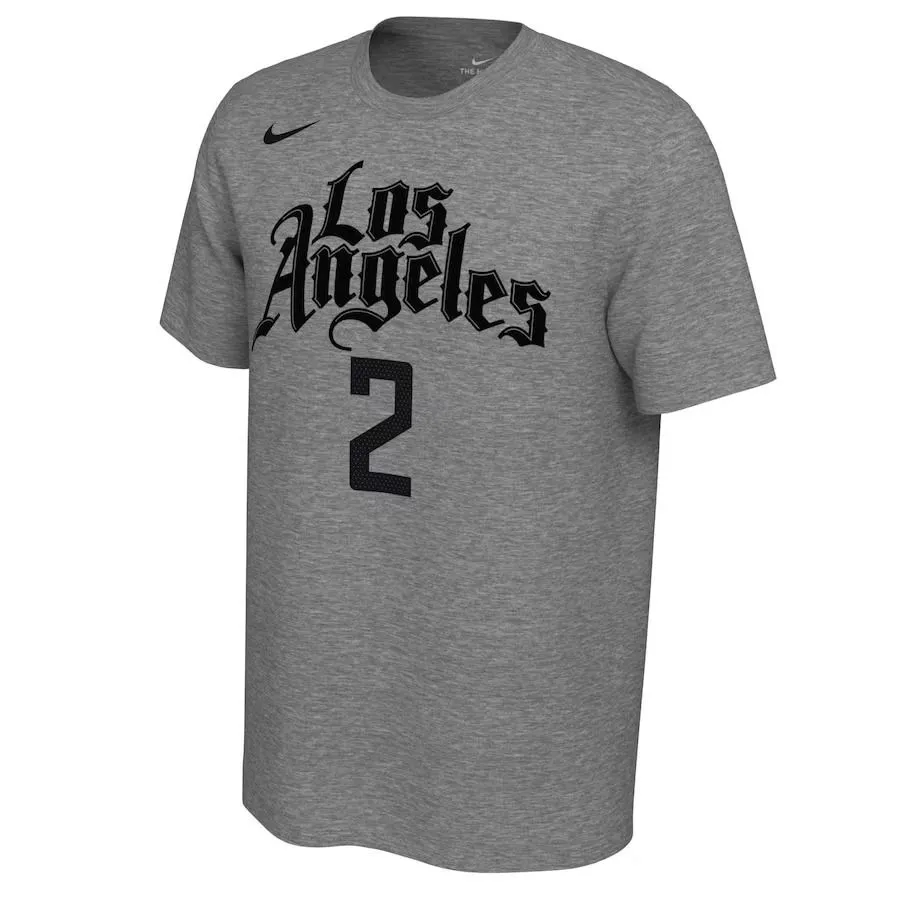 Nike X NBA T-Shirts Men's Gray Crew Neck Moderate
