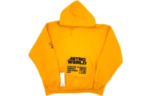 Travis Scott Sweatshirts Men's Yellow Hooded Moderate Other