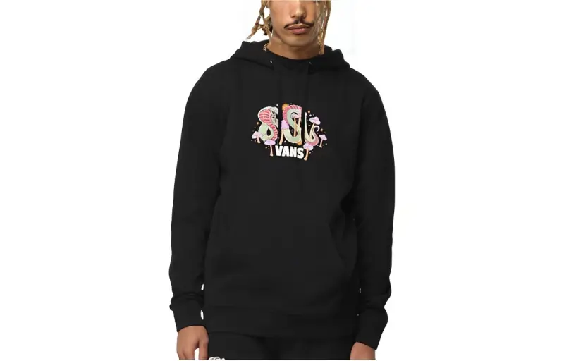 Vans MUSHROOM SNAKE Sweatshirts Men's Black Hooded Moderate Regular