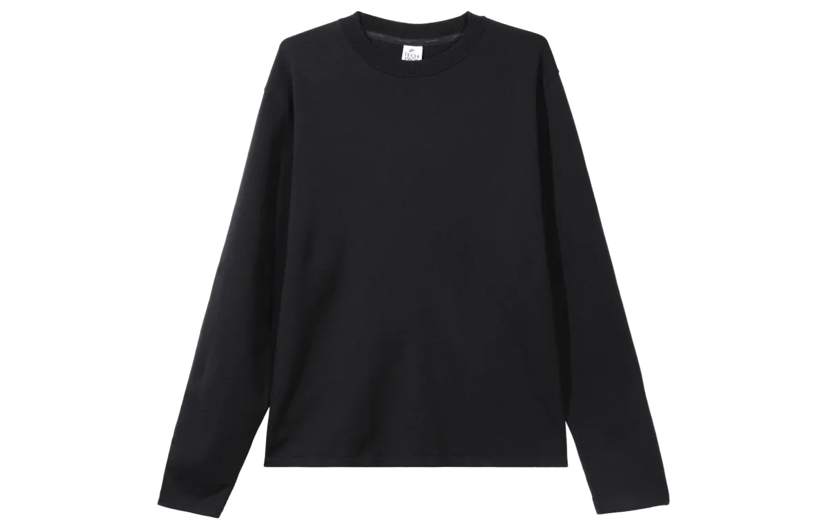 Nike Sweatshirts Men's Black Crew Neck Moderate Regular