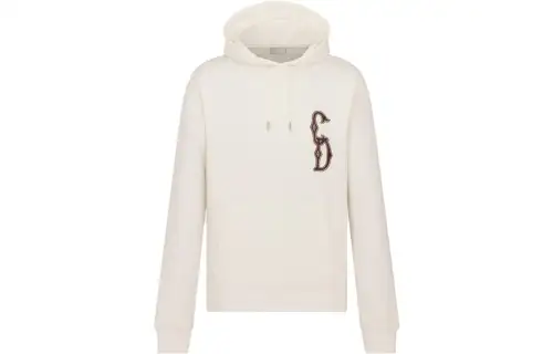 DIOR Sweatshirts Men's Beige Hooded Moderate Regular