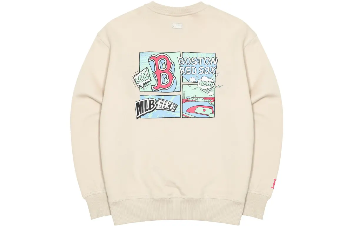 MLB Boston Red Sox Sweatshirt Unisex Beige
