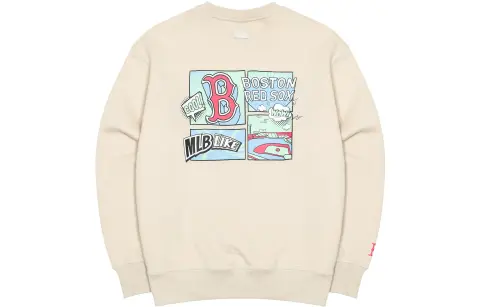 MLB Boston Red Sox Sweatshirt Unisex Beige