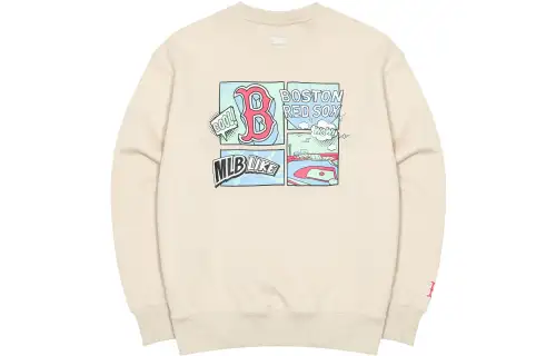 MLB Boston Red Sox Sweatshirt Unisex Beige