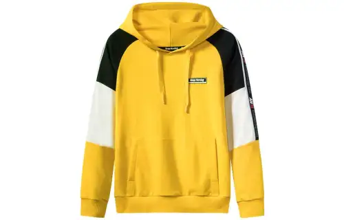 ANTA Variety Training Collection Sweatshirts Men's Yellow Hooded Moderate Regular