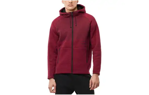 ANTA Sweatshirts Men's Red Hooded Thickened Cardigan