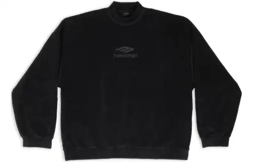 Balenciaga FW22 Sweatshirt Loose Fit Men's Black