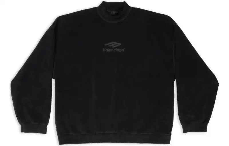 Balenciaga FW22 Sweatshirt Loose Fit Men's Black