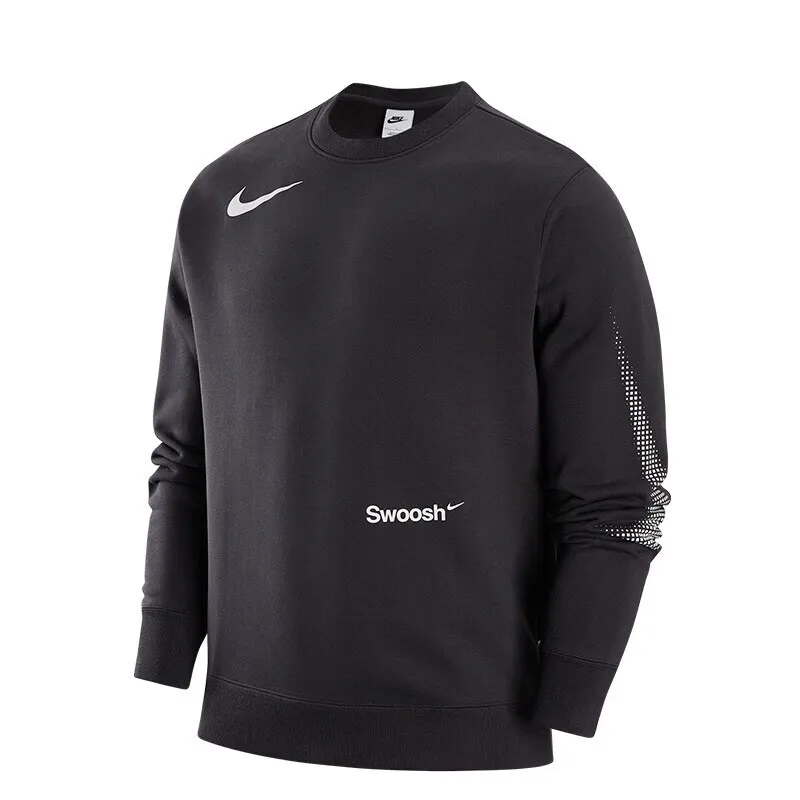 Nike Sweatshirts Men's Gray Crew Neck Moderate Regular
