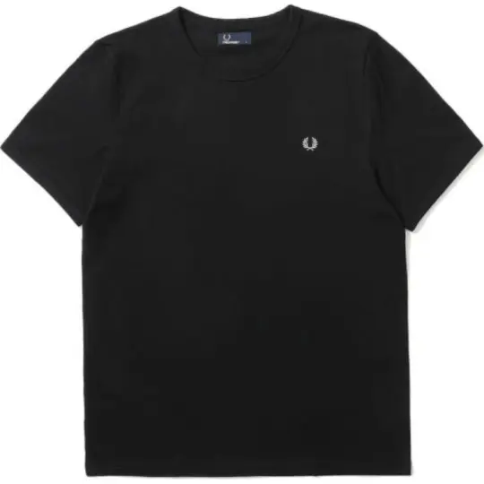Fred Perry logo-embroidered cotton T-shirt