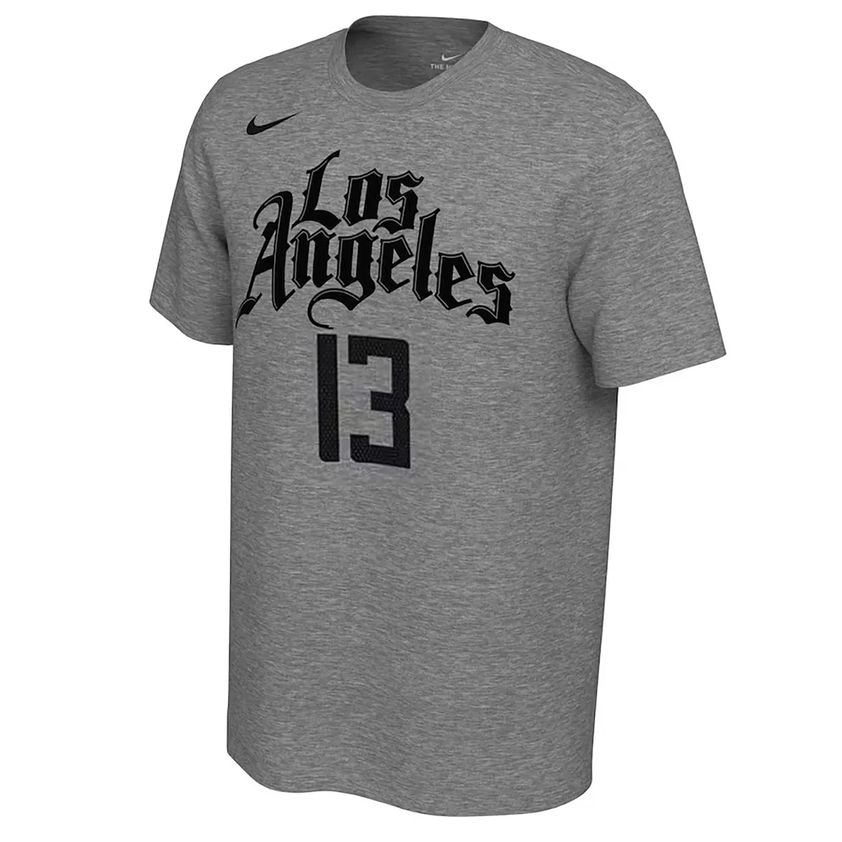 Nike T-Shirts Unisex Gray Crew Neck Moderate
