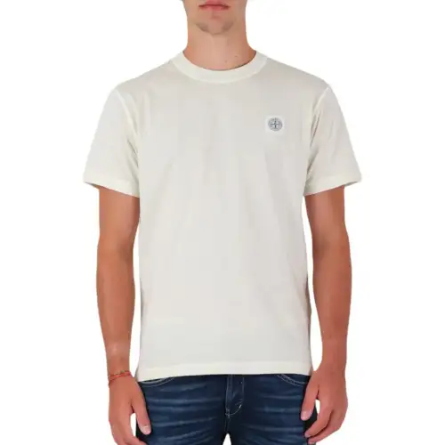 STONE ISLAND Logo-print Short-sleeved T-shirt