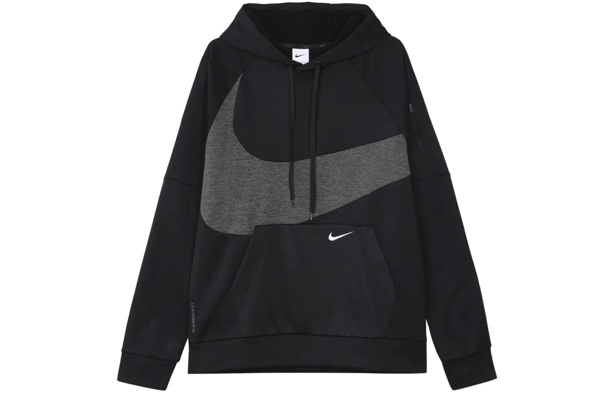 Nike Sweatshirts Men's Black Hooded Moderate Regular