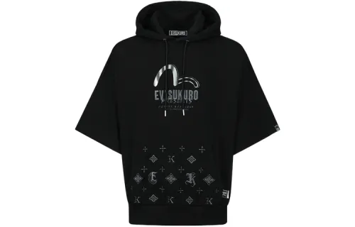 EVISU Sweatshirts Unisex Hooded Moderate Regular