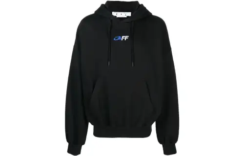 OFF WHITE Sweatshirts Men's Black Hooded Moderate Other