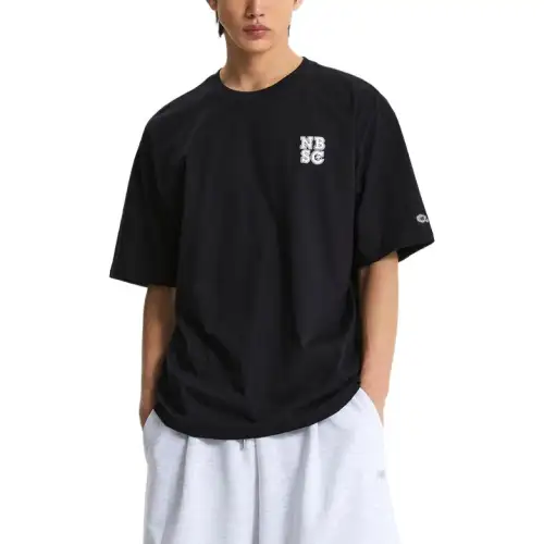 New Balance UNI NB BOYSEMI Over FIT T Shirt Men's Black