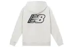 New Balance Sweatshirts Men's Gray White Hooded Moderate Regular