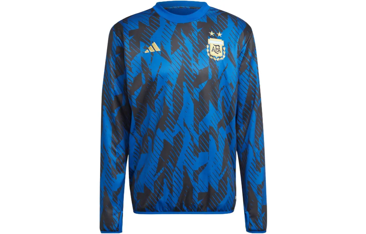 Adidas Sweatshirts Men's Blue Crew Neck Moderate Other