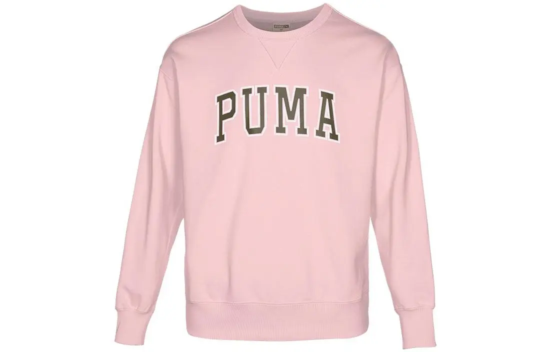 PUMA Sweatshirts Unisex Pink Crew Neck Moderate Regular