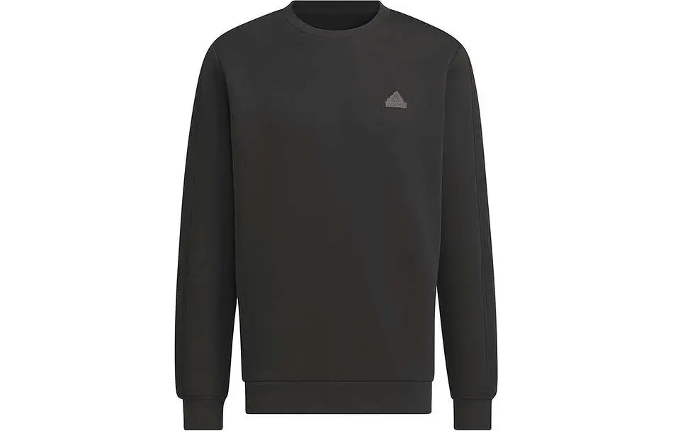 Adidas Sweatshirts Men's Black Crew Neck Moderate Regular