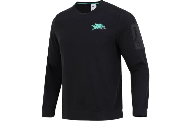 Nike Sweatshirts Men's Black Crew Neck Moderate Other