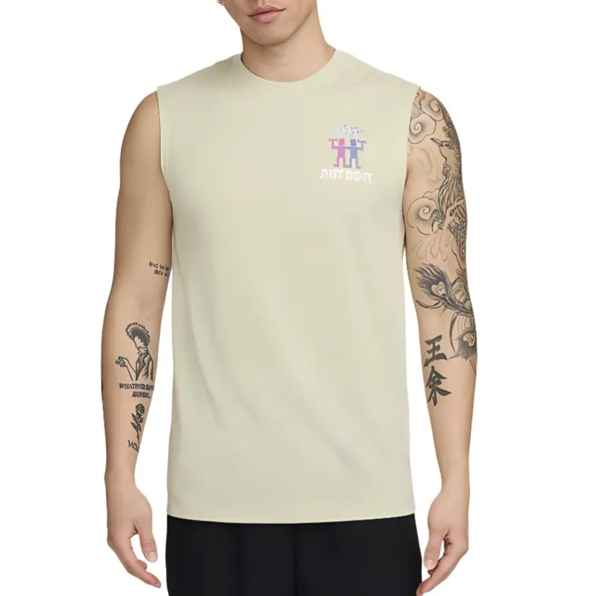 Nike T Shirt Men's Light Olive Green Gray