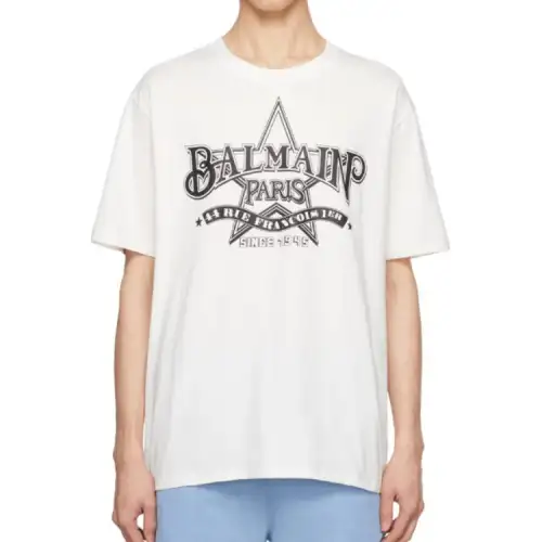 Vetements T Shirts Men's White Crew Neck Moderate Straight Fit