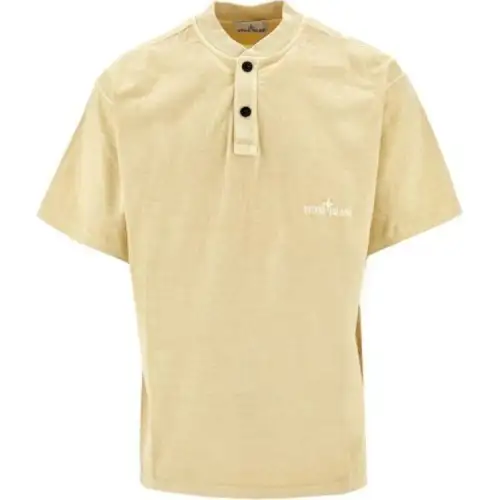 STONE ISLAND T Shirt Men's Light Yellow