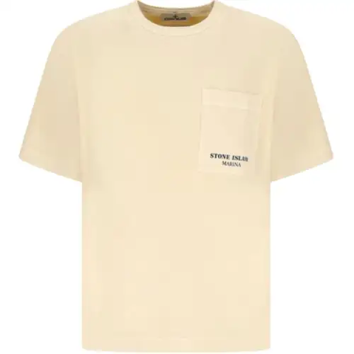 STONE ISLAND Striped Cotton T shirt
