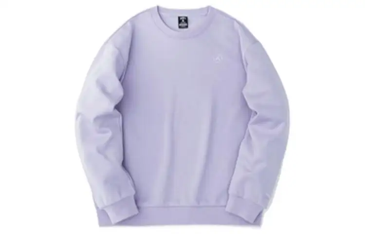 ANTA Life Collection Sweatshirts Unisex Fresh Purple Crew Neck Thickened Regular