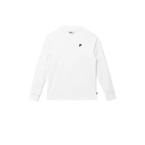 FILA T Shirts Unisex White Crew Neck Moderate