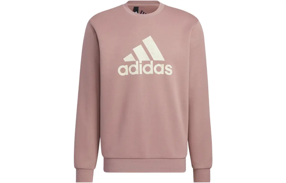 Adidas Sweatshirts Men's Purple Crew Neck Moderate Straight Fit