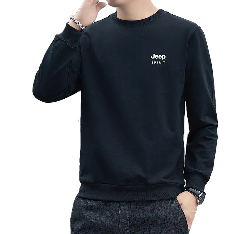 JEEP SPIRIT Sweatshirts Men's Crew Neck Thickened Regular