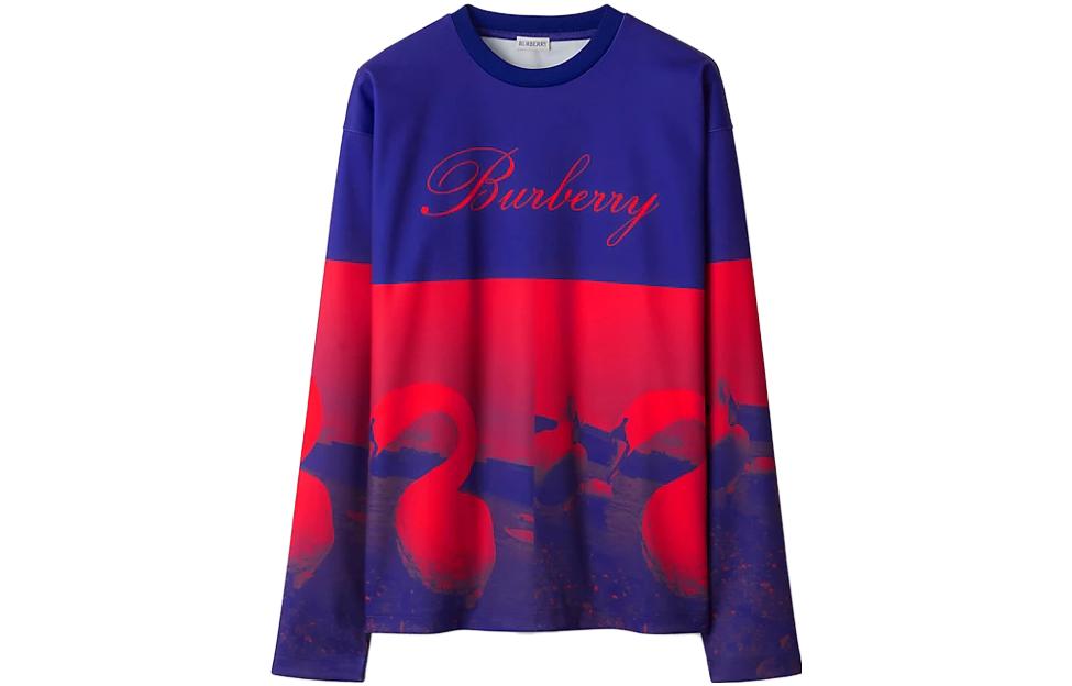 Burberry swan-print crew-neck sweatshirt