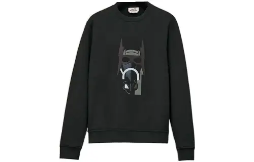 HERMES Sweatshirts Men's Tree Green Crew Neck Moderate Regular