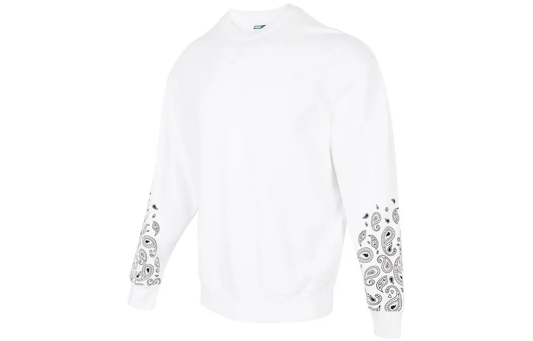 PUMA Sweatshirts Unisex White Crew Neck Moderate Regular