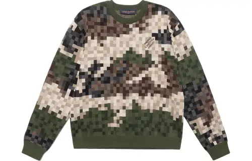 LOUIS VUITTON Damier Damoflage Cotton Jacquard Pullover