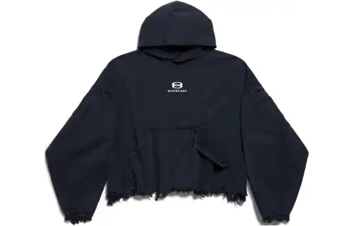 Balenciaga FW23 Sweatshirt Loose Fit Unisex Black