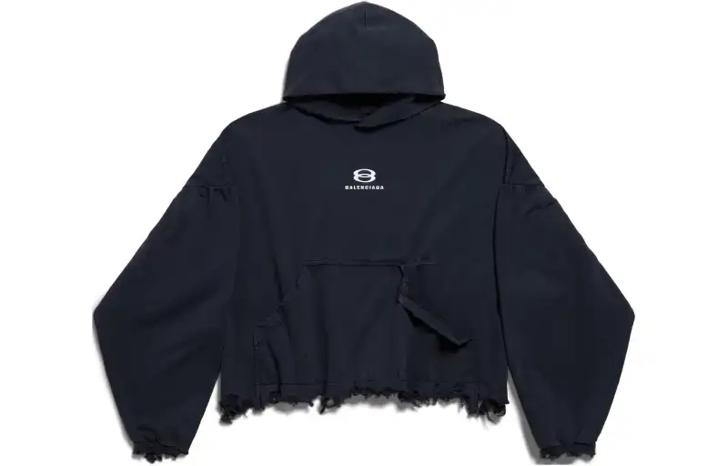 Balenciaga FW23 Sweatshirt Loose Fit Unisex Black