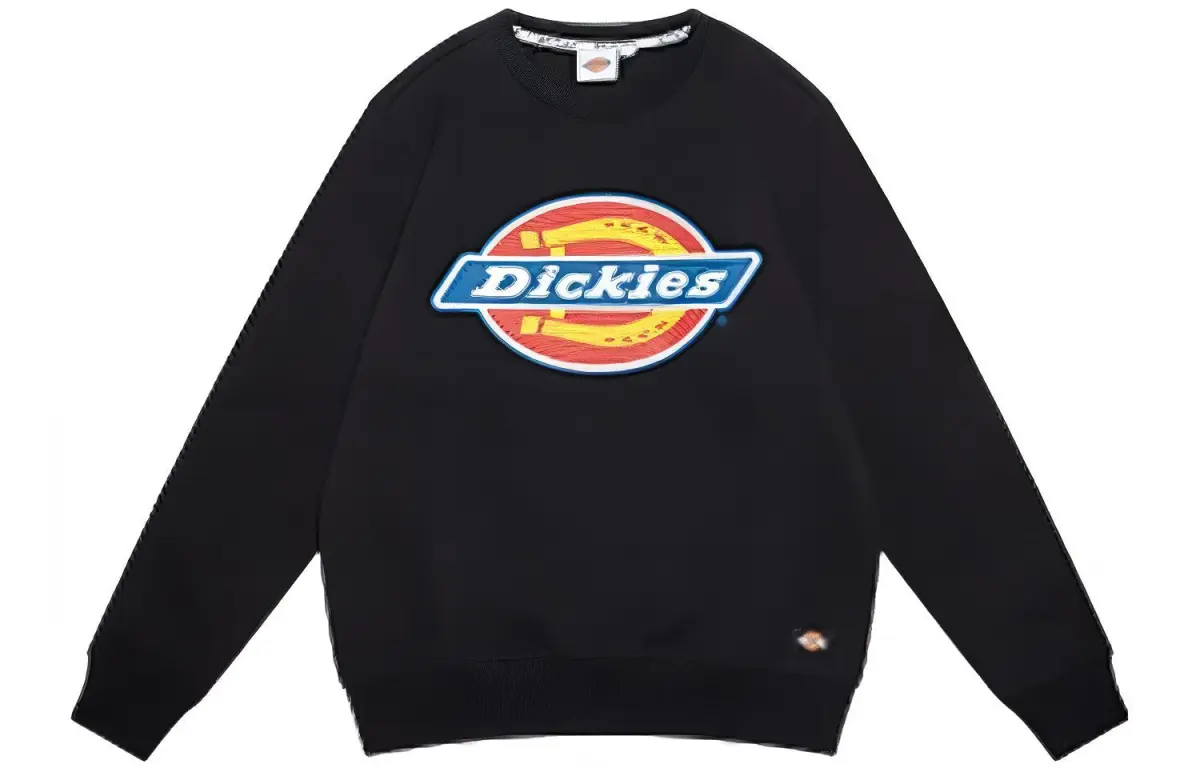 Dickies Sweatshirts Men's Black Crew Neck Thickened Heavyweight