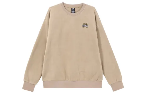 ANTA Life Collection Sweatshirts Unisex Khaki Crew Neck Thickened Regular