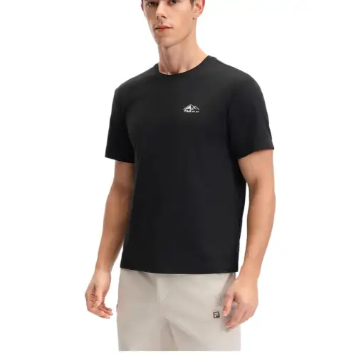 FILA Fitness T Shirt Unisex Jet Black