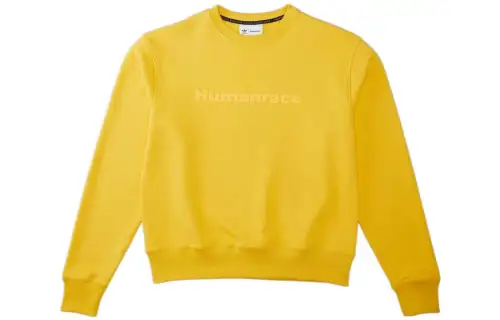 Adidas Originals Samba Sweatshirts Unisex Yellow Crew Neck Moderate Regular