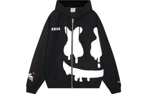 ER Sweatshirts Unisex Hooded Moderate Cardigan
