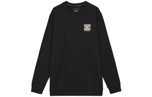 Vans Sweatshirts Men's Black Crew Neck Moderate Regular