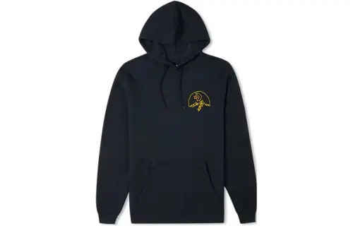 Converse Sweatshirts Men's Black Hooded Moderate Regular