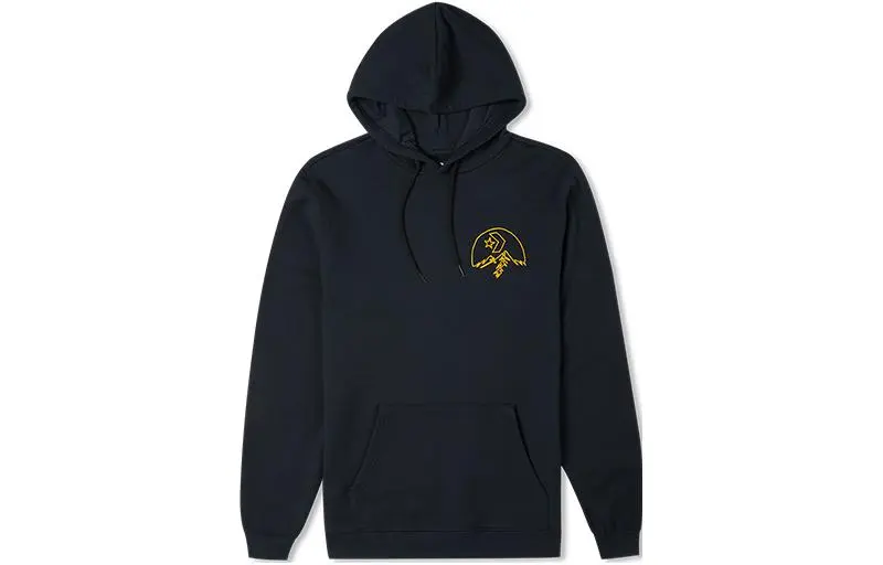 Converse Sweatshirts Men's Black Hooded Moderate Regular