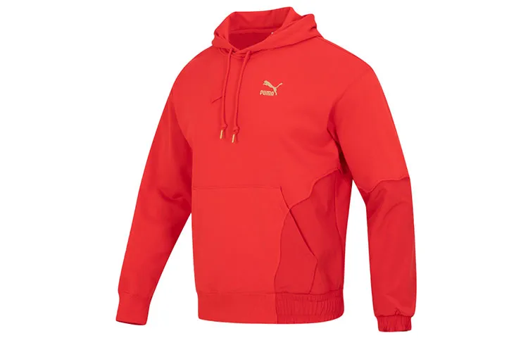 PUMA CNY Bz Zaozhi Sweatshirts Men's Red Hooded Moderate Regular